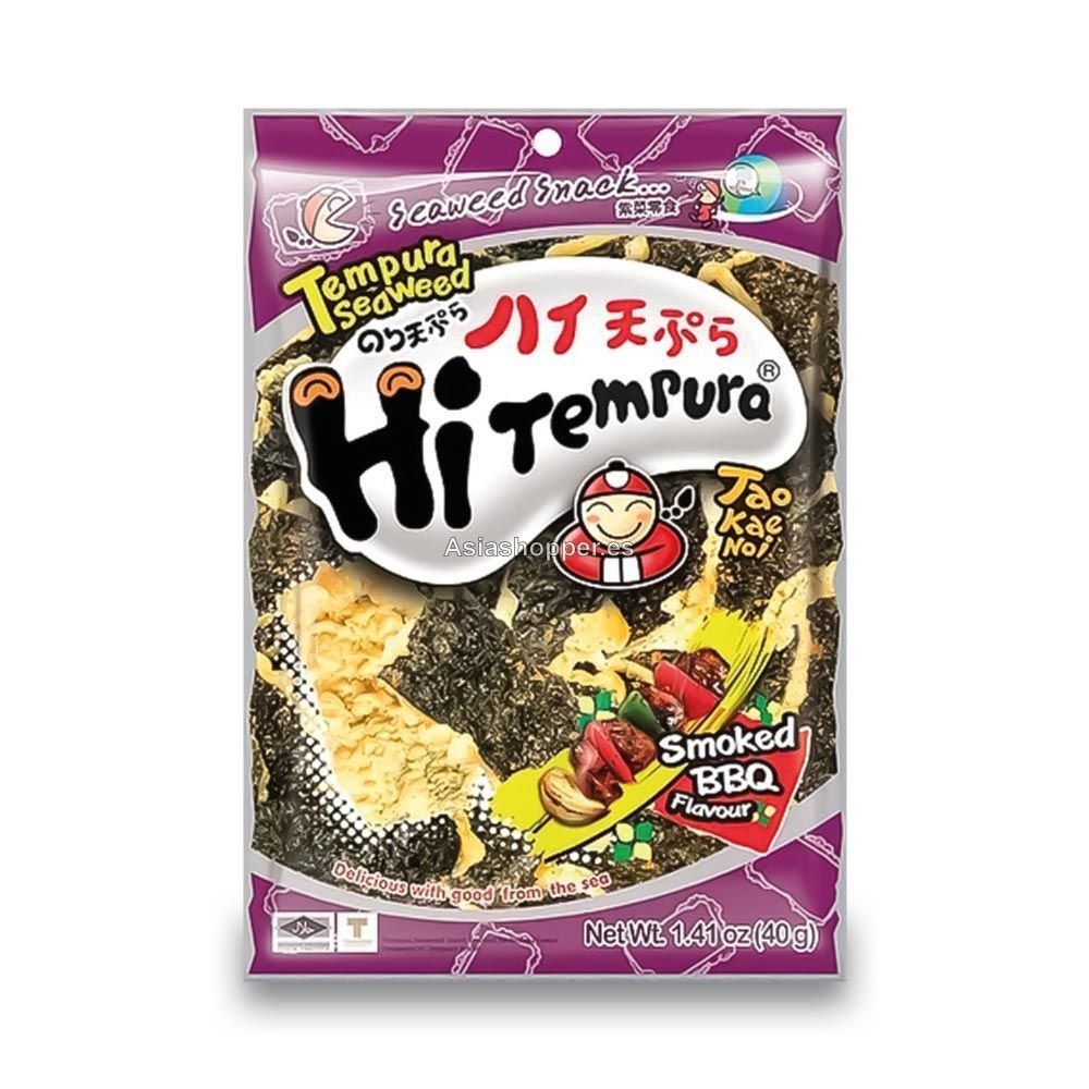 Snack de Algas Tempura Sabor a Barbacoa 40g
