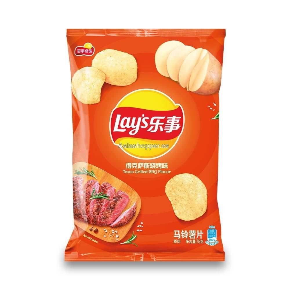 Patatas Fritas Sabor a Barbacoa Texana 70g Lay´s