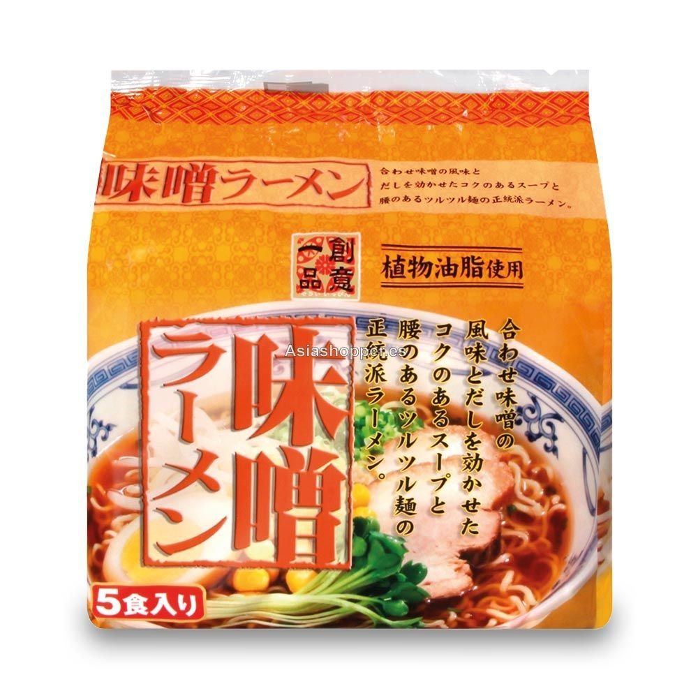 Ramen Sabor a Miso 445g Apto Vegetariano RISING ASAHI - Imagen 2