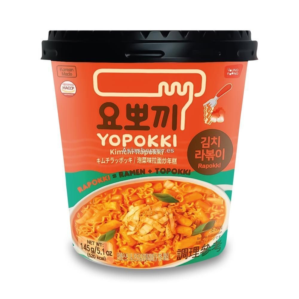Topokki con Ramen Sabor a Kimchi 145g