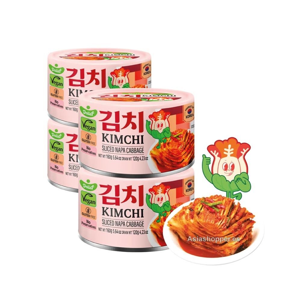 Kimchi en Rodajas 160g DELIEF