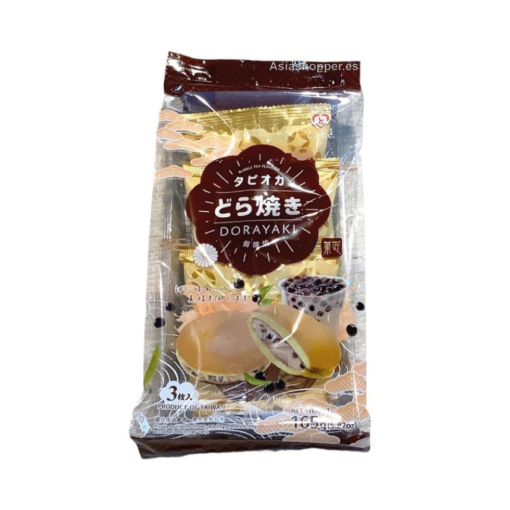 Dorayaki Sabor Bubble Tea 165g Tokimeki