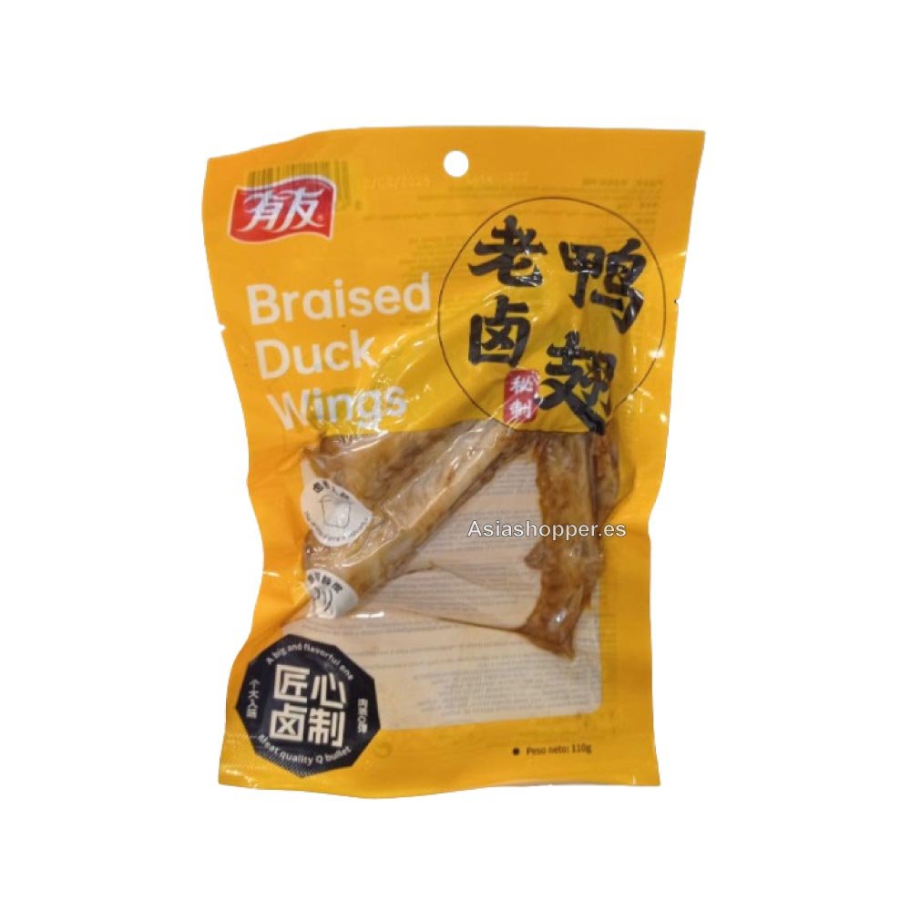 Alitas de Pato Sabor Esrtofado Cinco Especias 110g YOU YOU