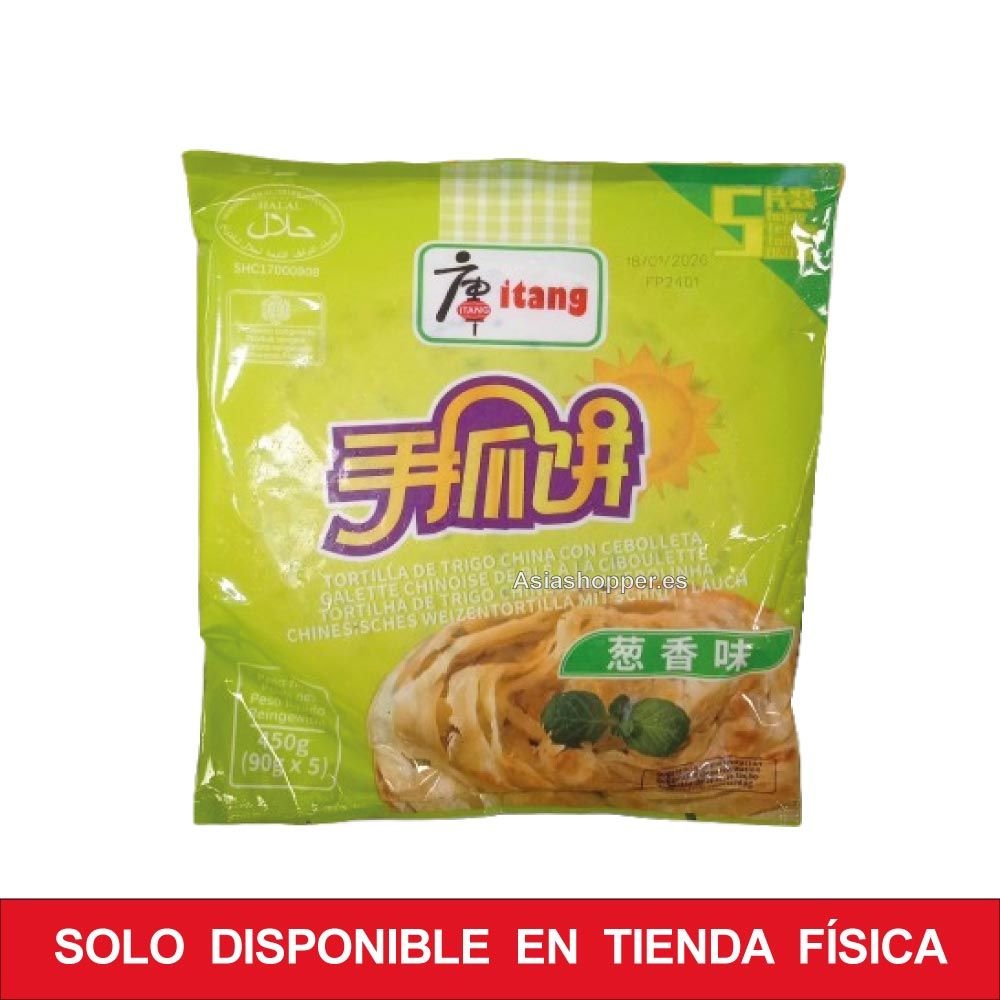 Tortilla de Trigo China con Cebollino 450g ITANG