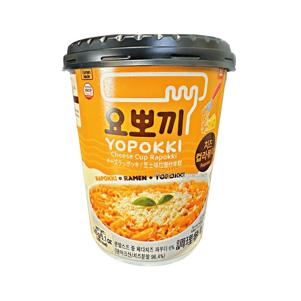Topokki con Ramen Sabor a Queso 145g YOPOKKI