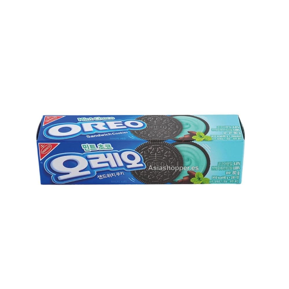 Galletas Oreo sabor Chocolate y Menta 8g