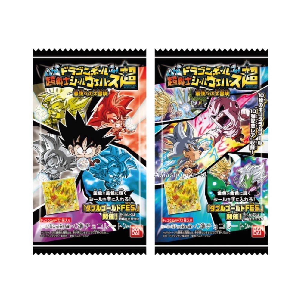 Barquillo Wafer Chocolate con Pegatina Dragon Ball 15g BANDAI