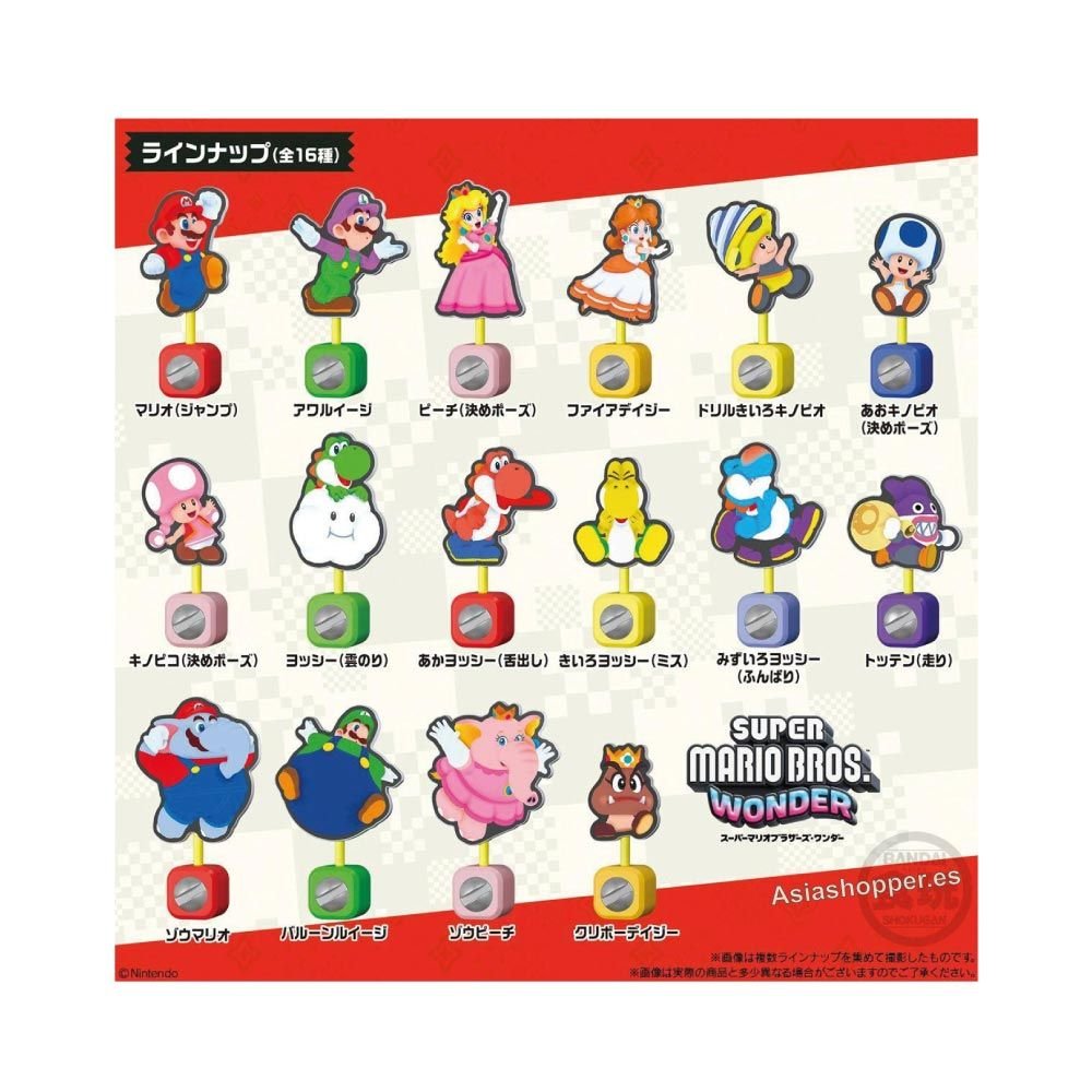 Super Mario Bros Wonder pinza para fotos 1,5g BANDAI - Imagen 2