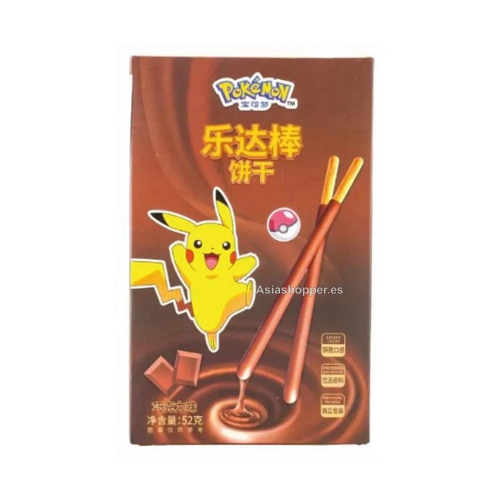 Palitos de Galleta sabor Chocolate 52g Pokémon