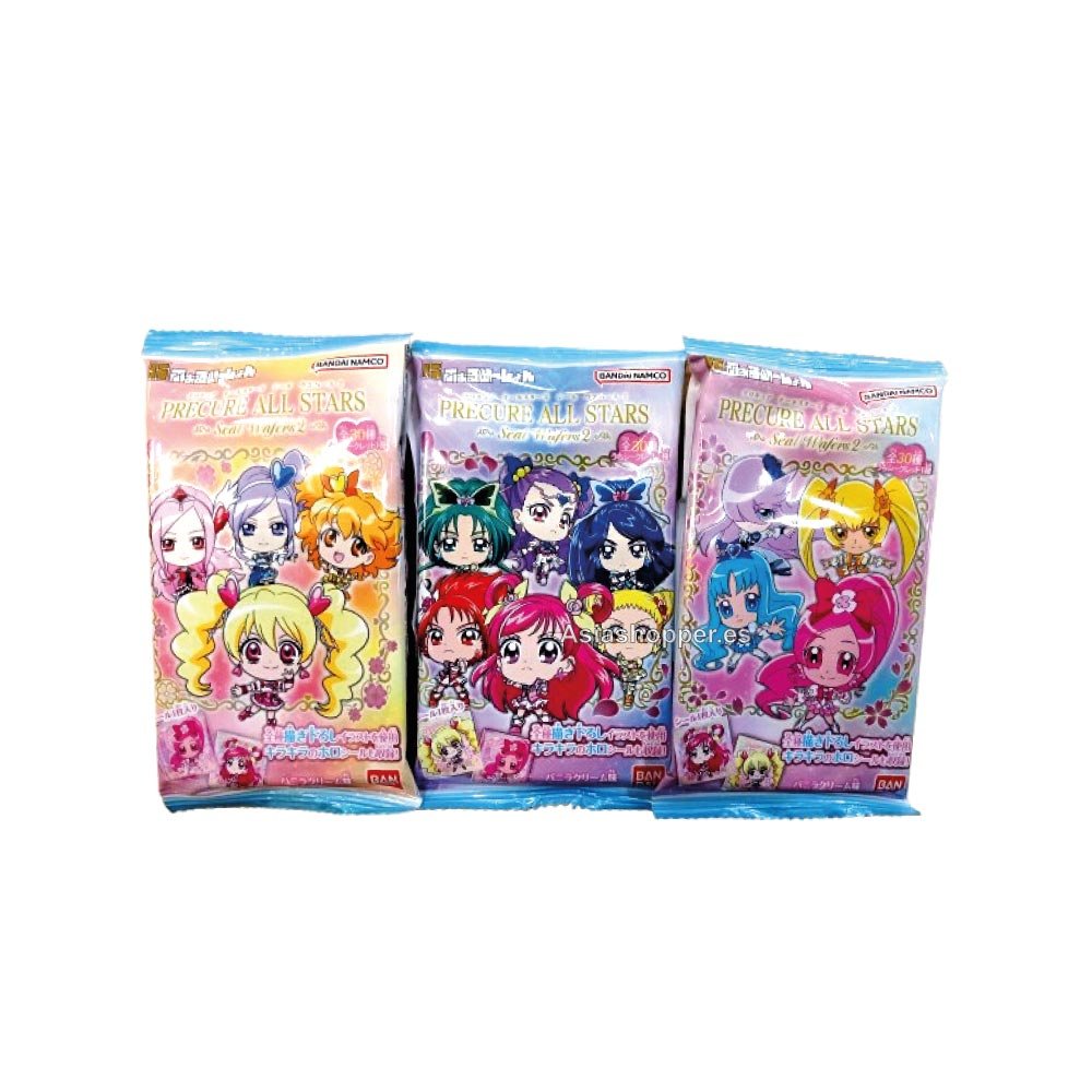 Barquillo Wafer con Pegatina Pretty Cure 14g BANDAI