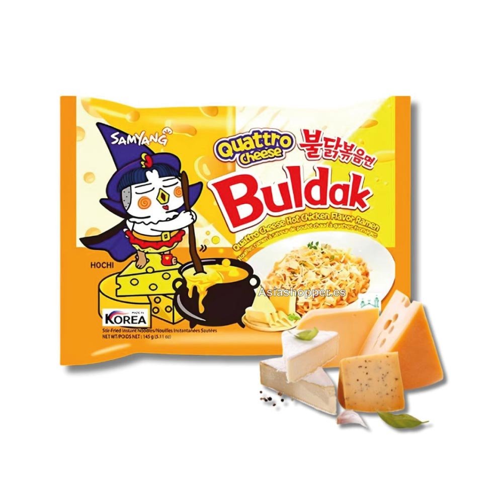 Hot Chicken Ramen 4 Queso 135g SAMYANG