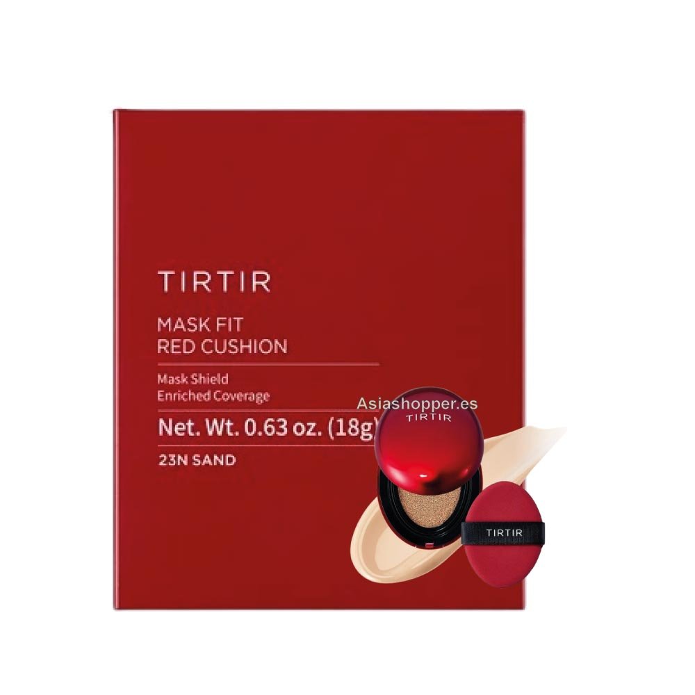 Base de Maquillaje con Aplicador Rojo tono 23N SAND 18g TIRTIR