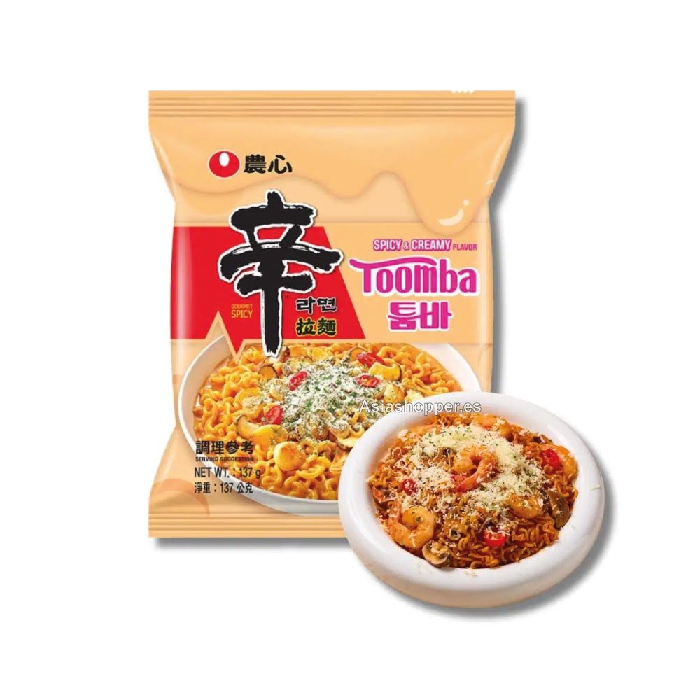Shin Ramen con Salsa Cremosa Toomba 137g NONGSHIM