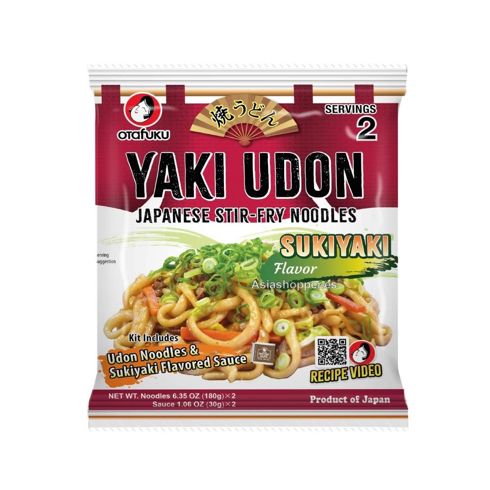 Udon Instantáneo con salsa YakiUdon Dos Raciones 180g OTAFUKU