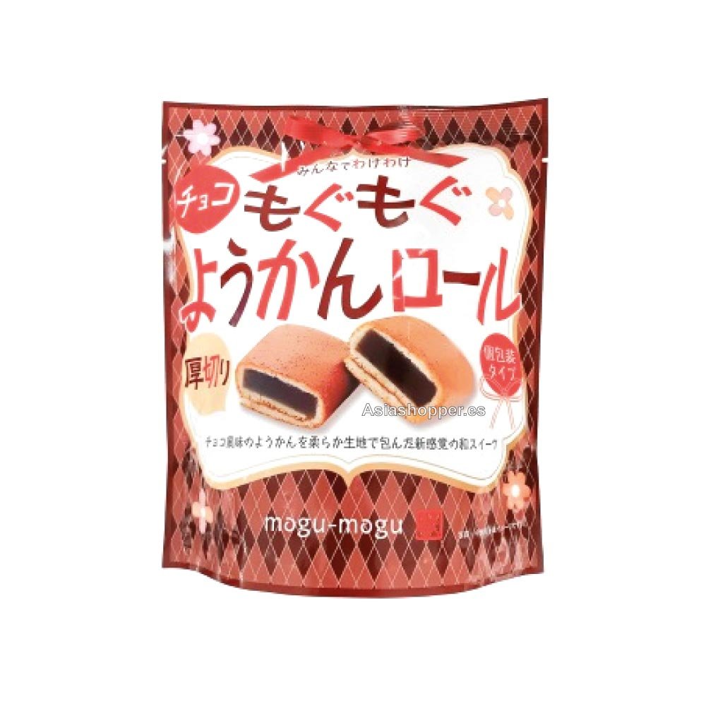 Bollitos de Chocolate Yokan Roll 168g MOGU MOGU